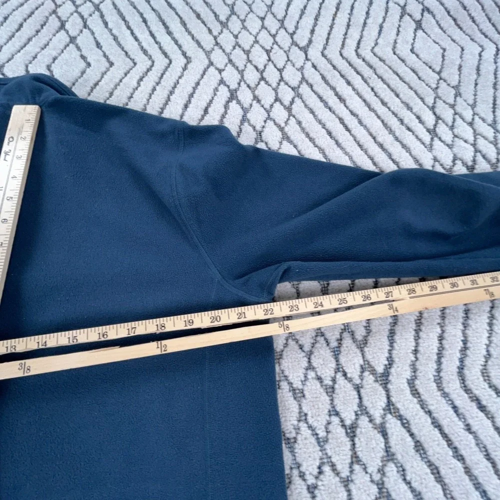 North Face Jacket Men Large Blue Gray Fleece Full Zip Sweater Layer‎ Pocket  *